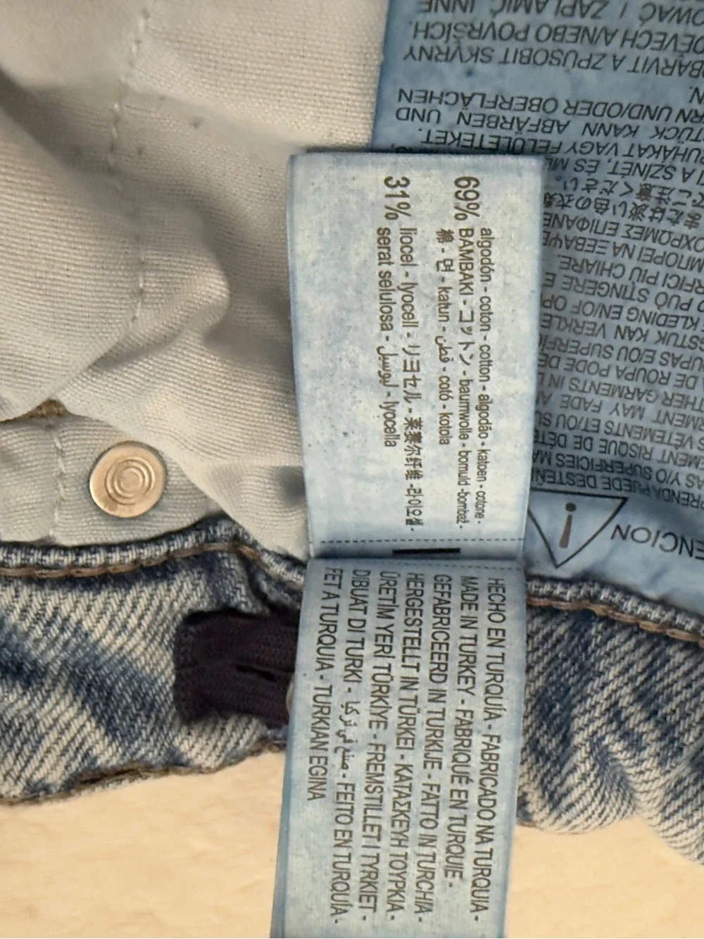 ZARA Kids Light Wash Wide Leg High Rise Jeans Size 13-14